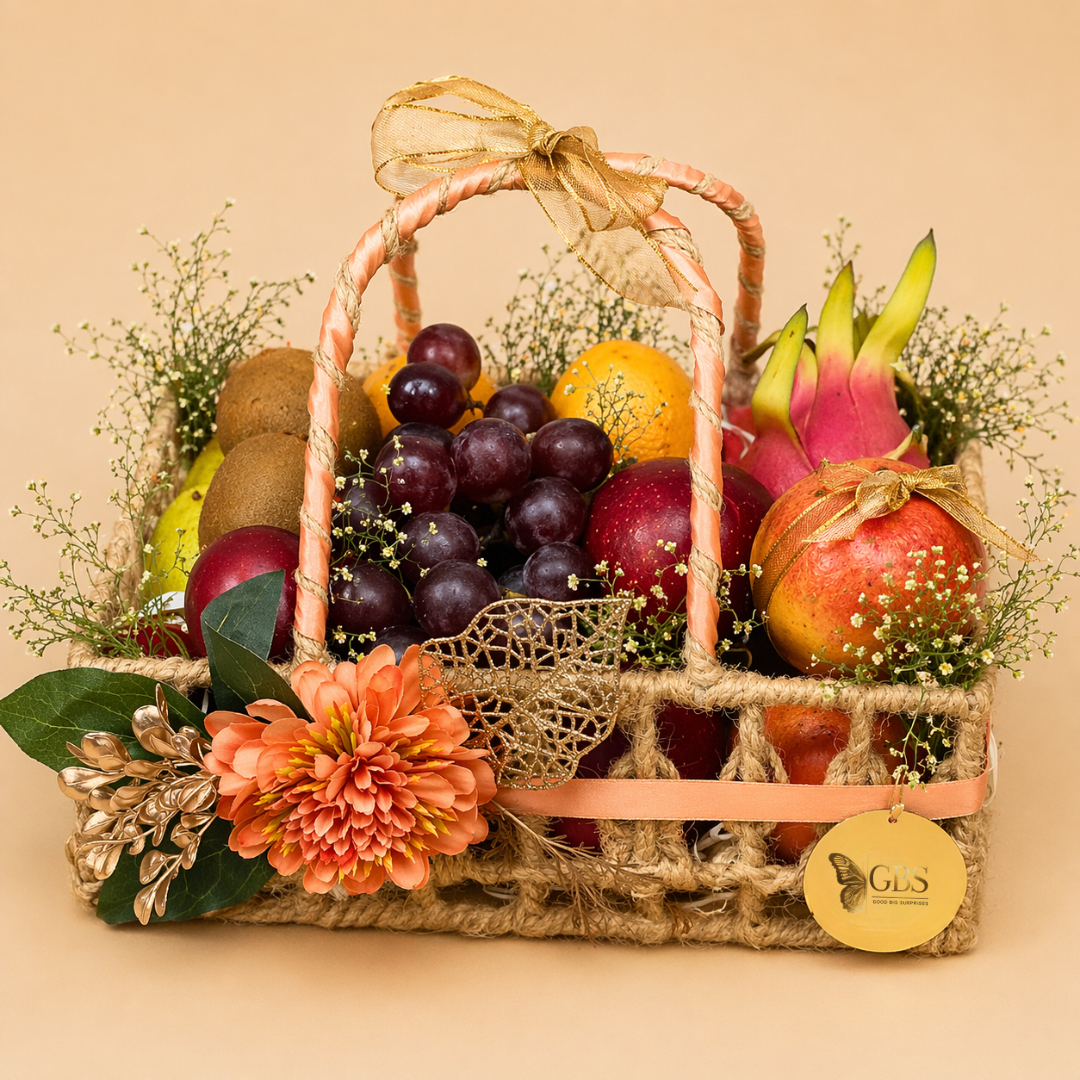 Rustic Orchard Charm Basket
