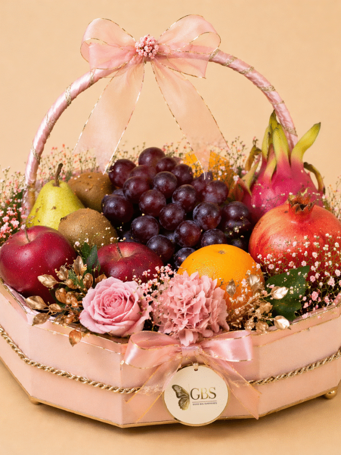 Blush Garden Fruit Basket