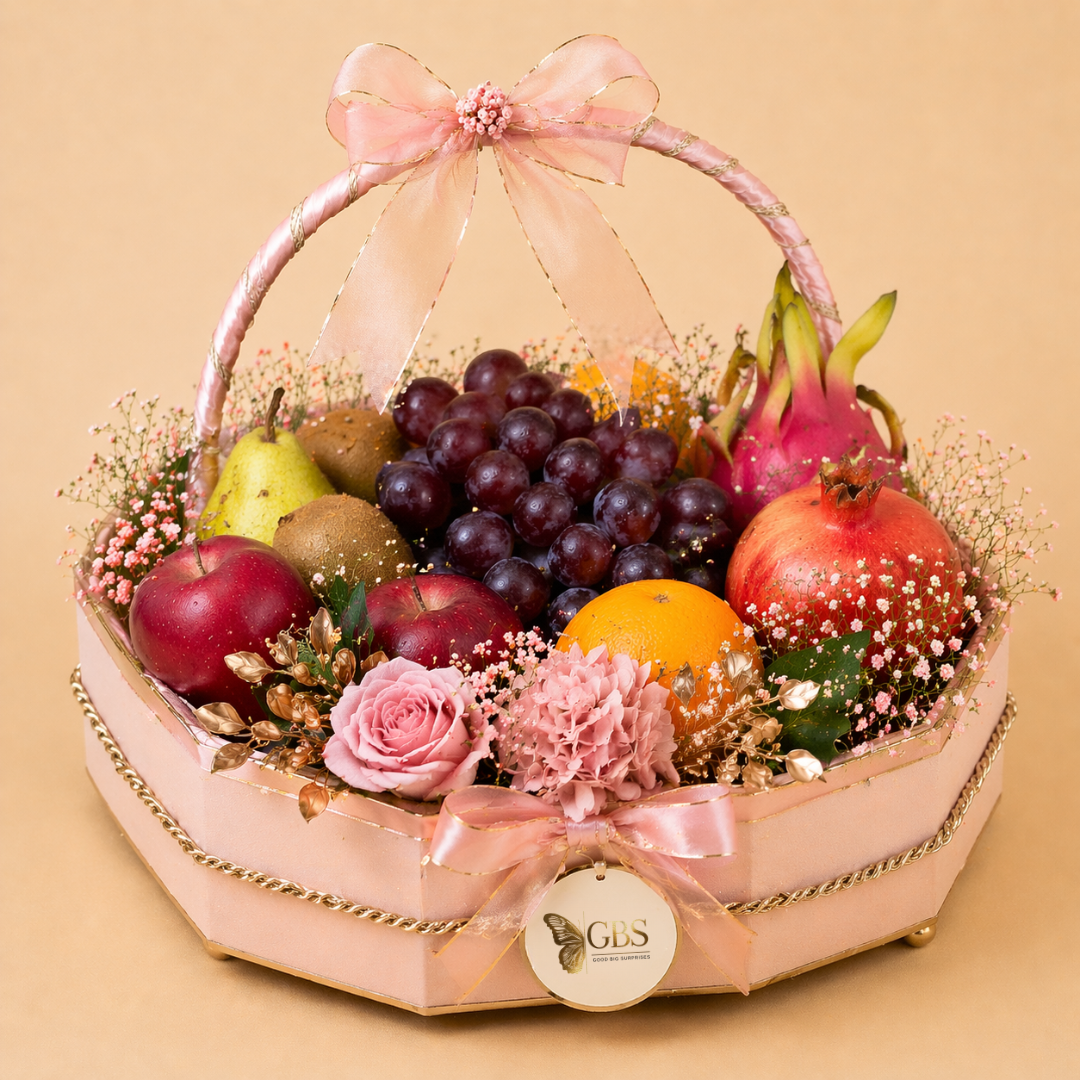 Blush Garden Fruit Basket