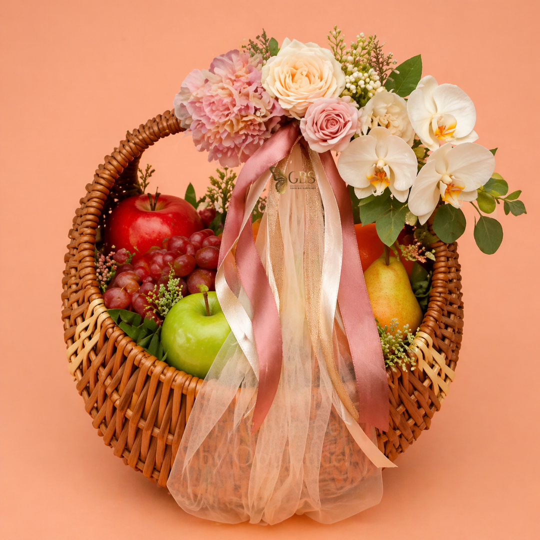 Floral Orchard Luxe Basket