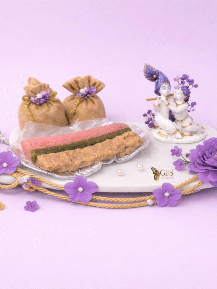Shubhra Phool Mithai Tray