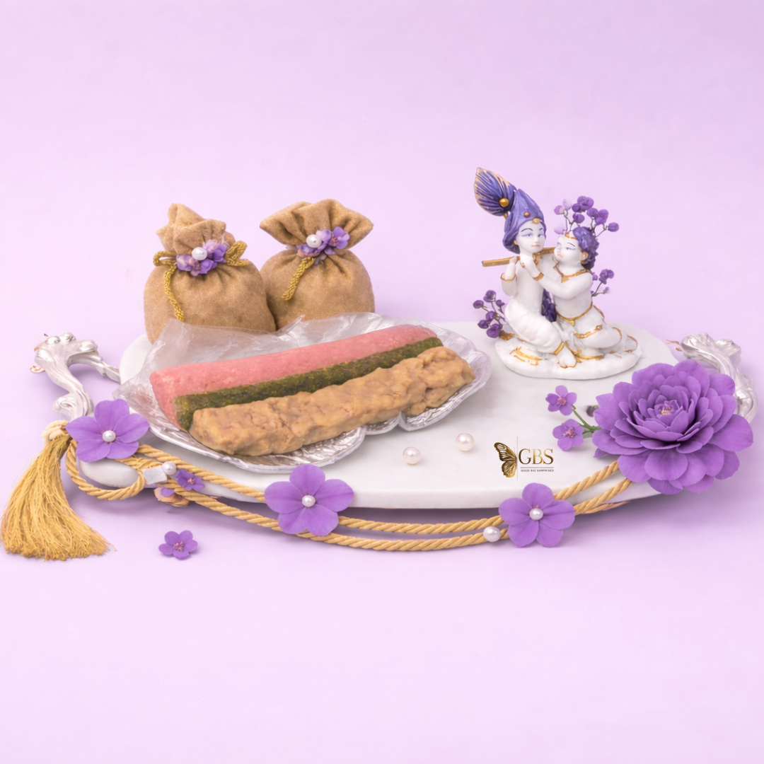 Shubhra Phool Mithai Tray