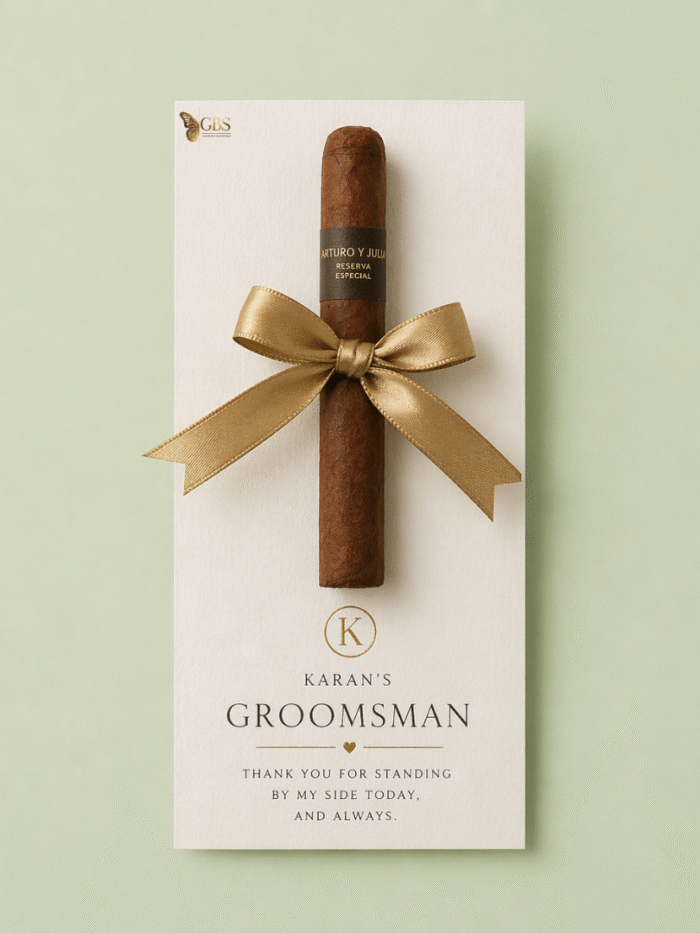 Classic Groomsman Cigar Invite