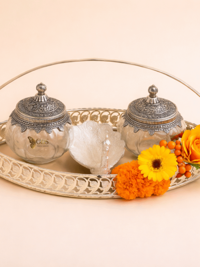 Peacock Grace Luxe Tray