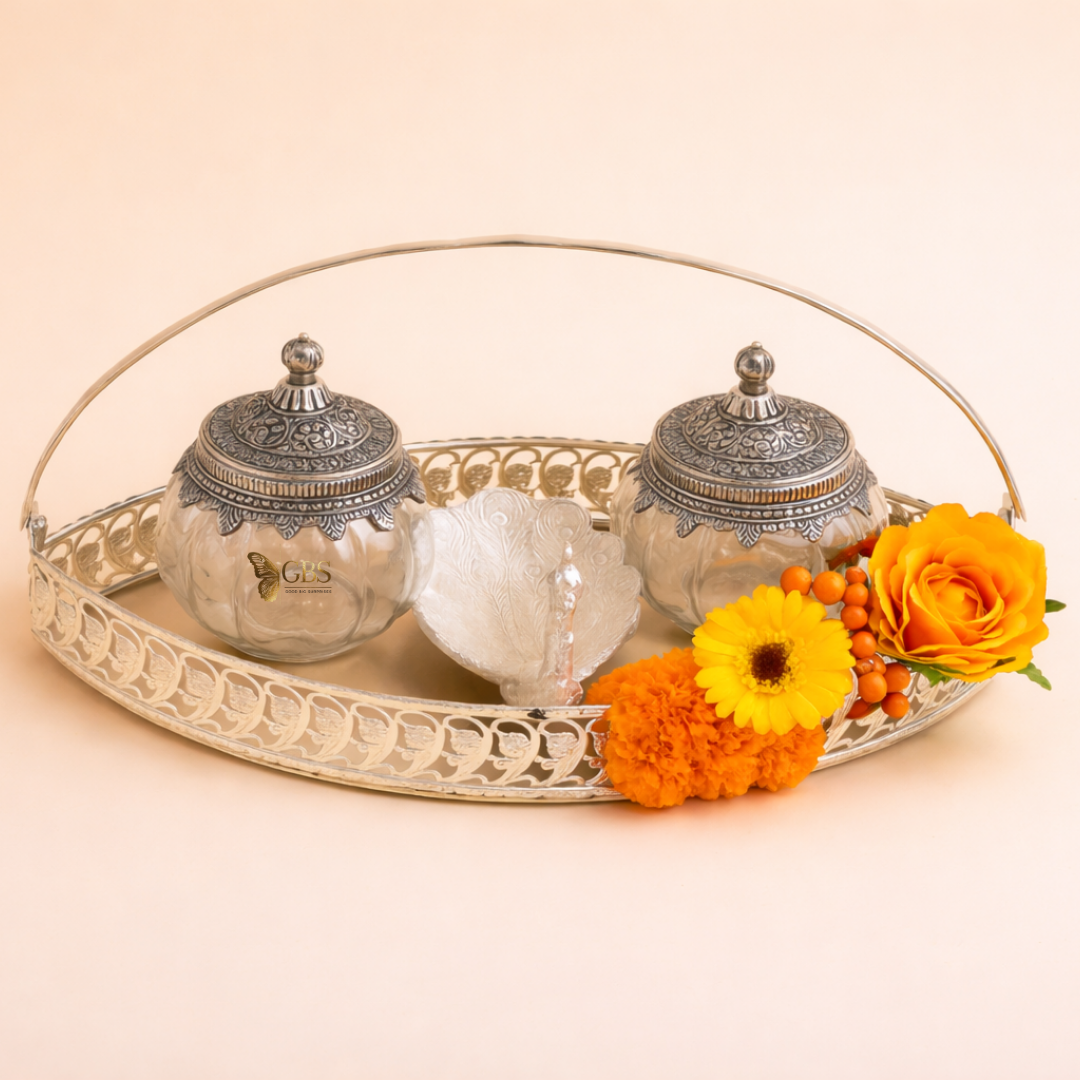 Peacock Grace Luxe Tray