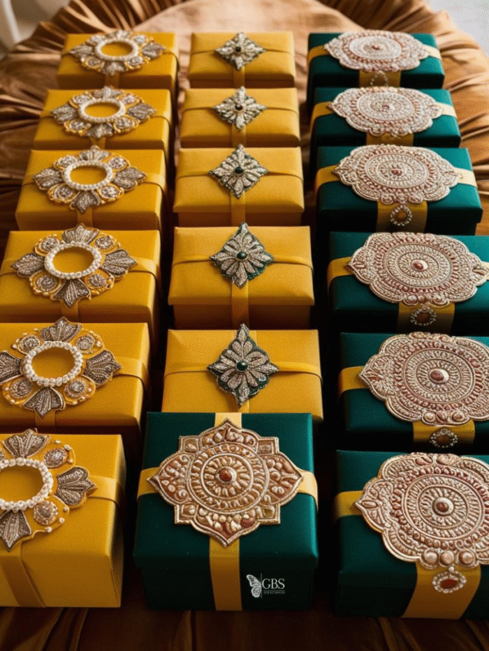 Sun-Kissed Mithai Boxes