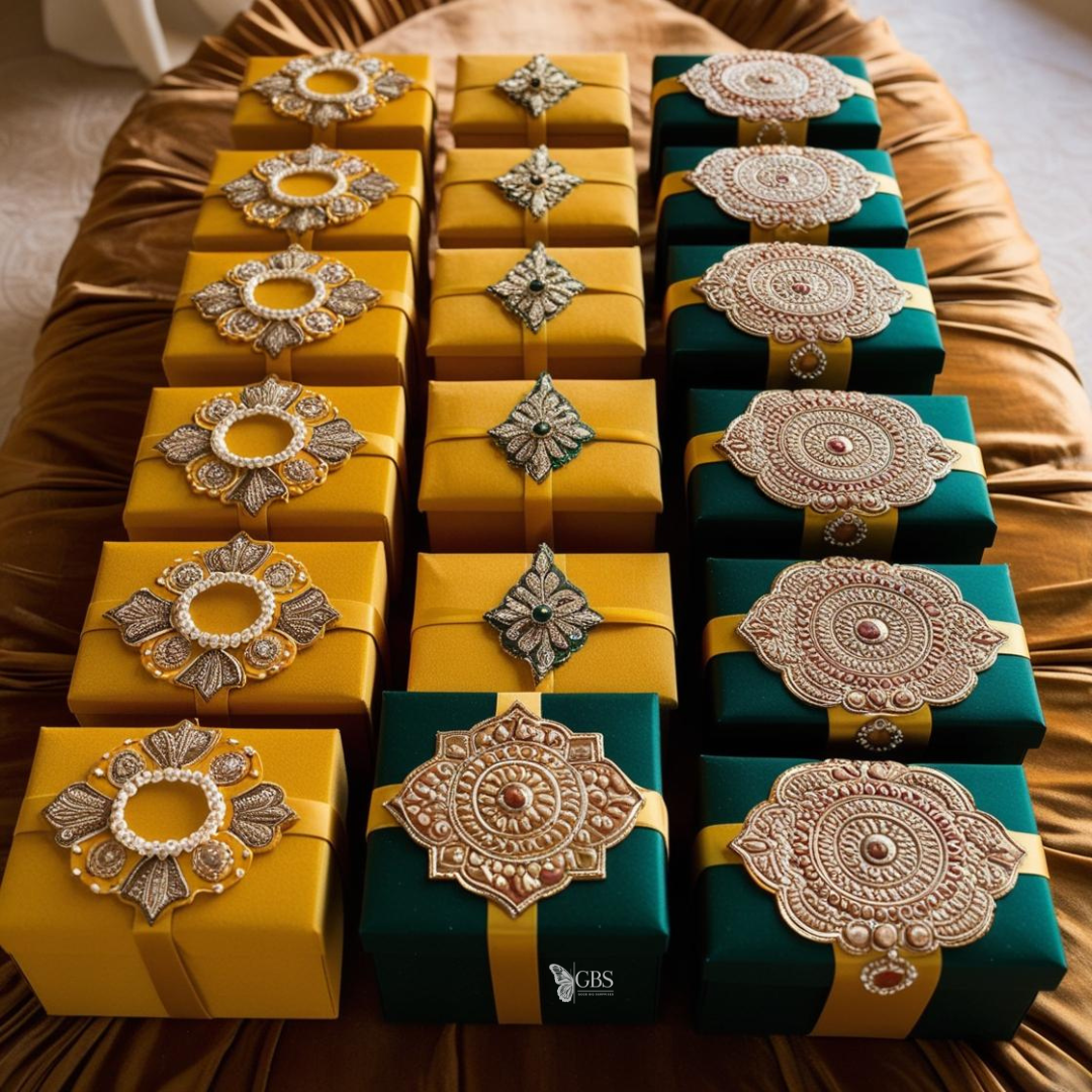 Sun-Kissed Mithai Boxes