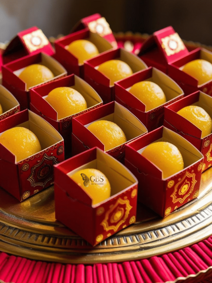 Royal Ladoo Favor Boxes