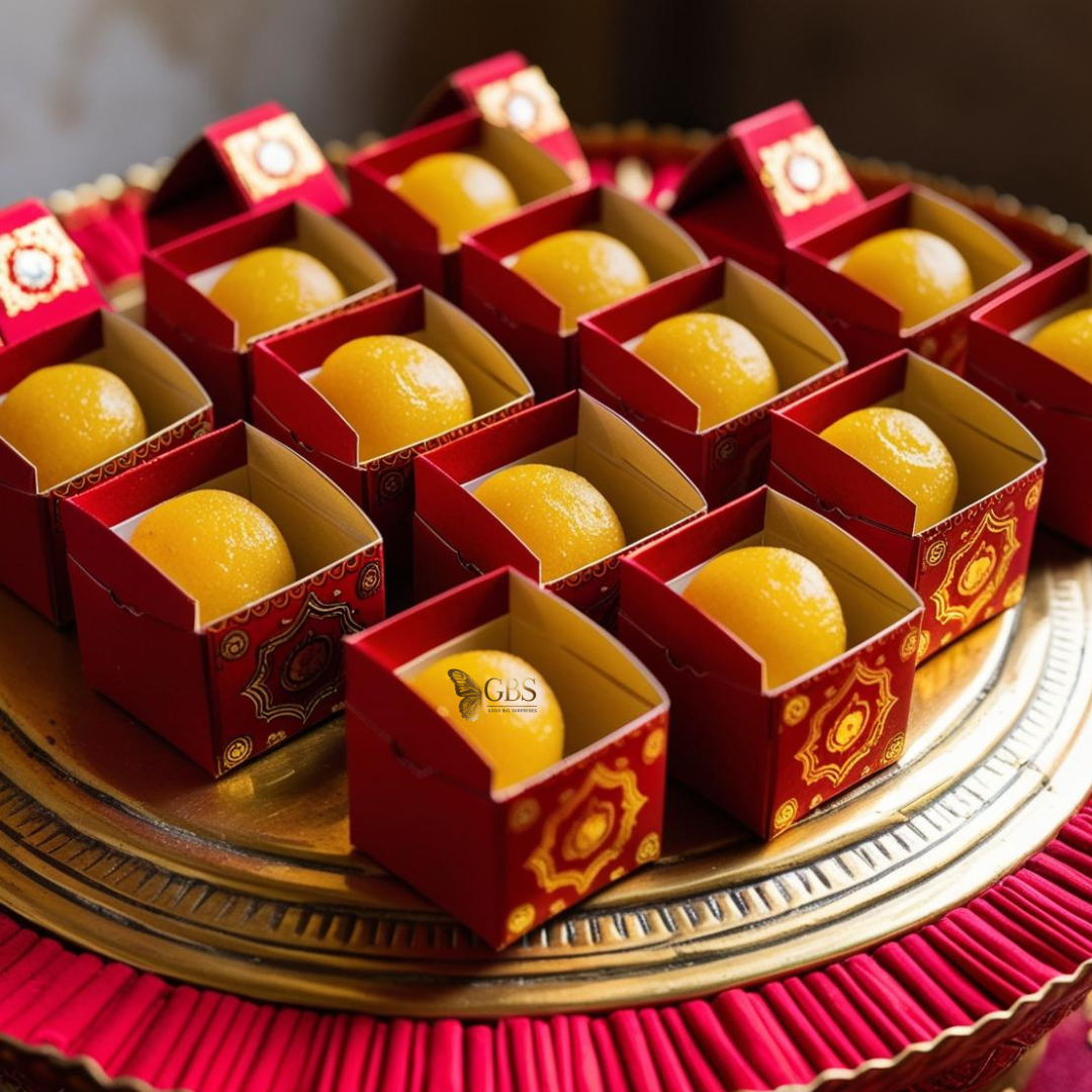 Royal Ladoo Favor Boxes