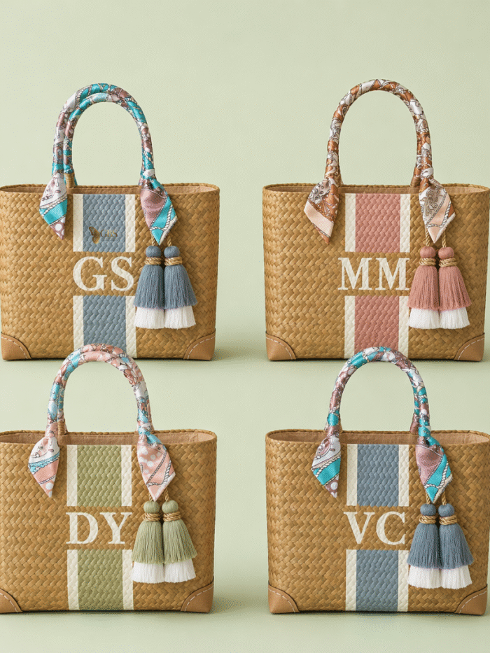 Monogram Resort Tote Set