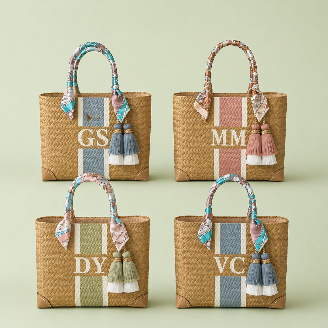 Monogram Resort Tote Set