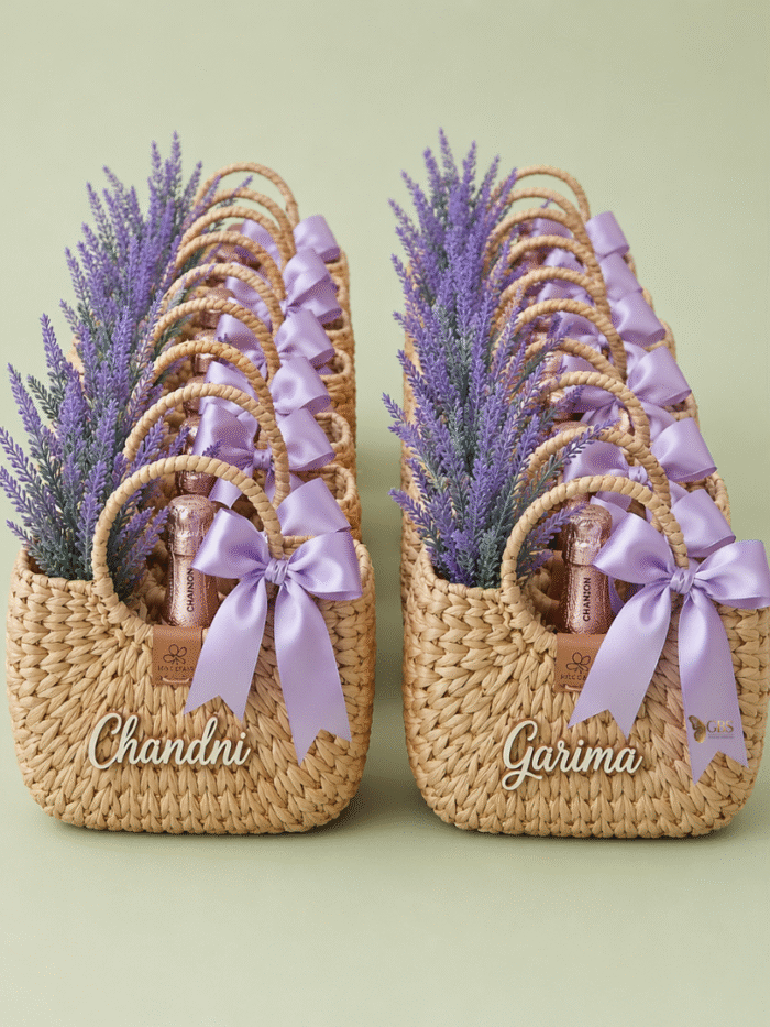 Lavender Bloom Bridesmaid Basket