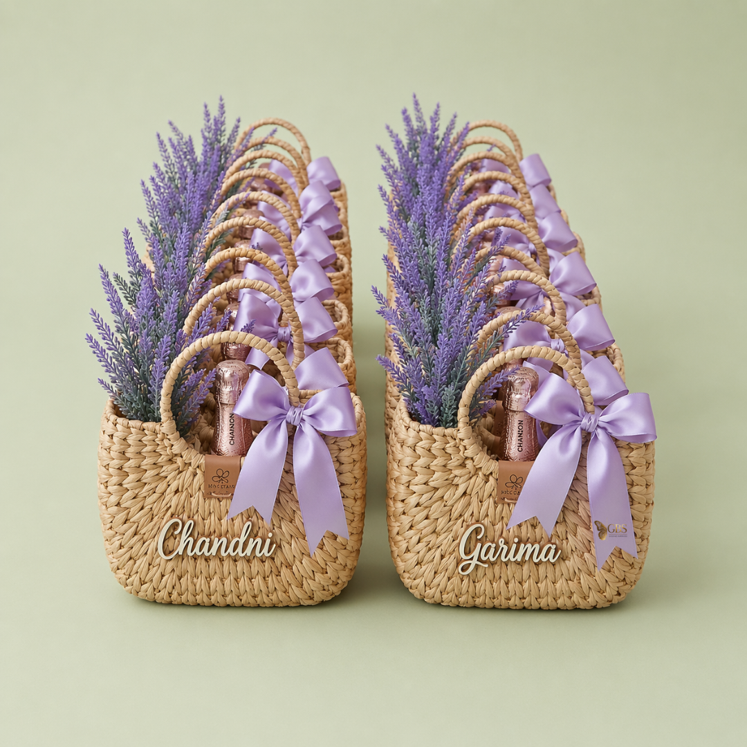 Lavender Bloom Bridesmaid Basket