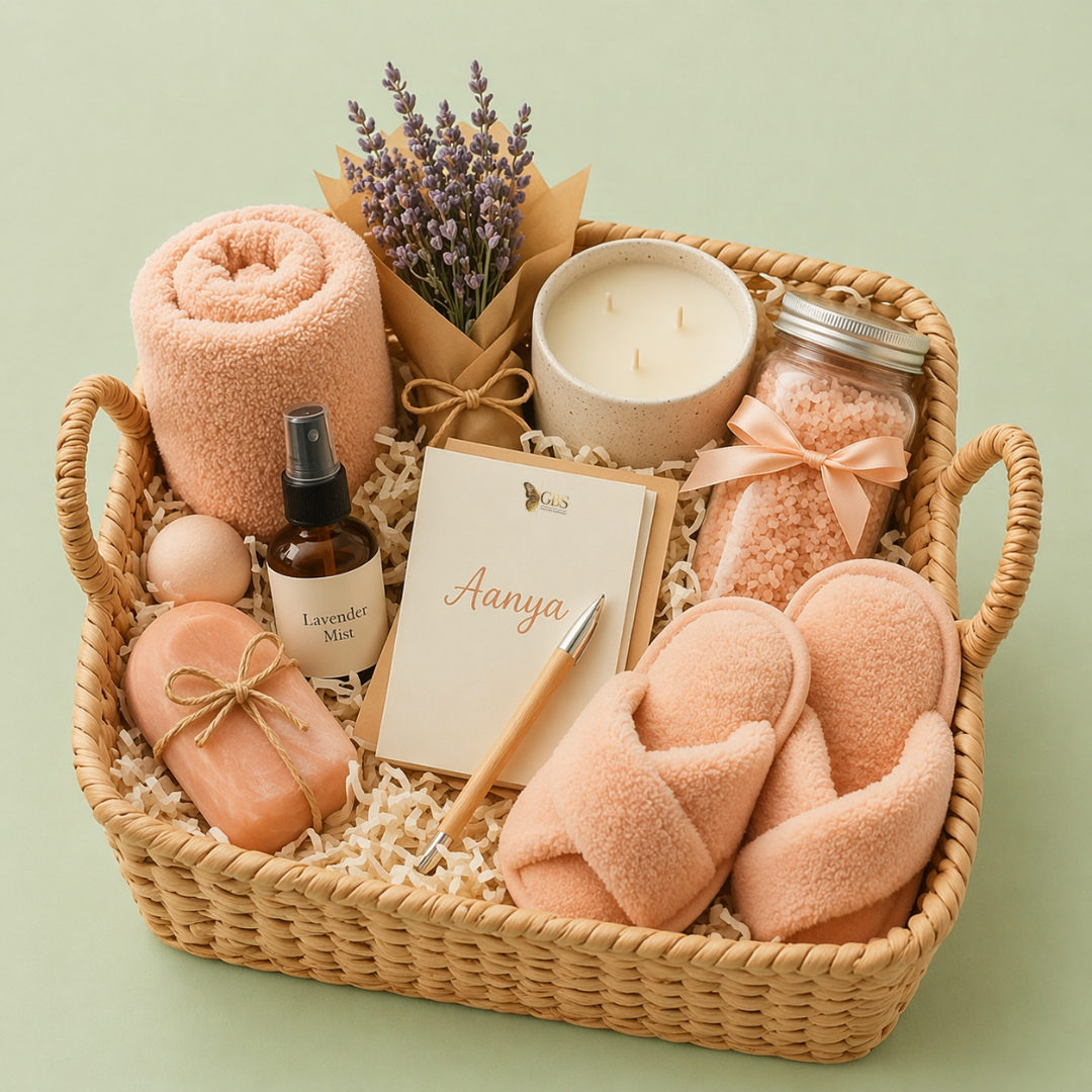 Peach Pamper Retreat Hamper
