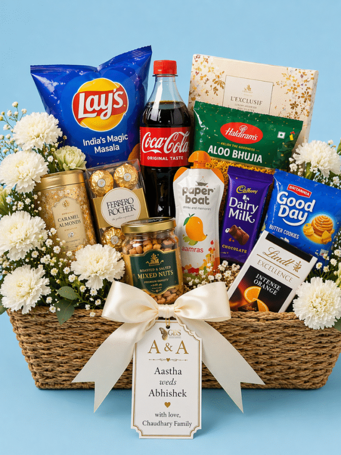 Ivory Bloom Celebration Basket