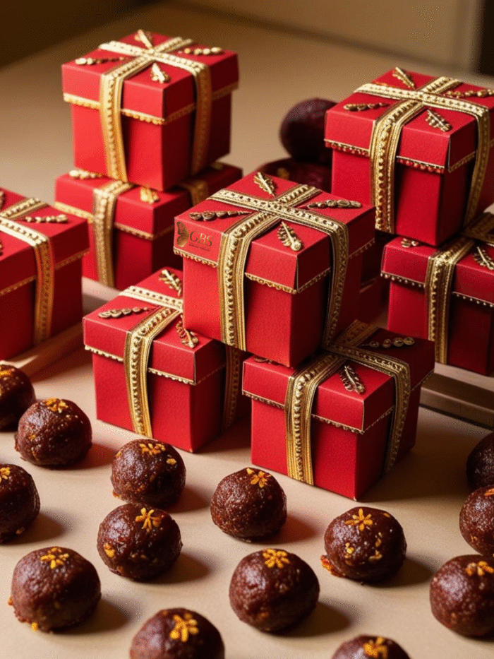 Crimson Luxe Mithai Cubes