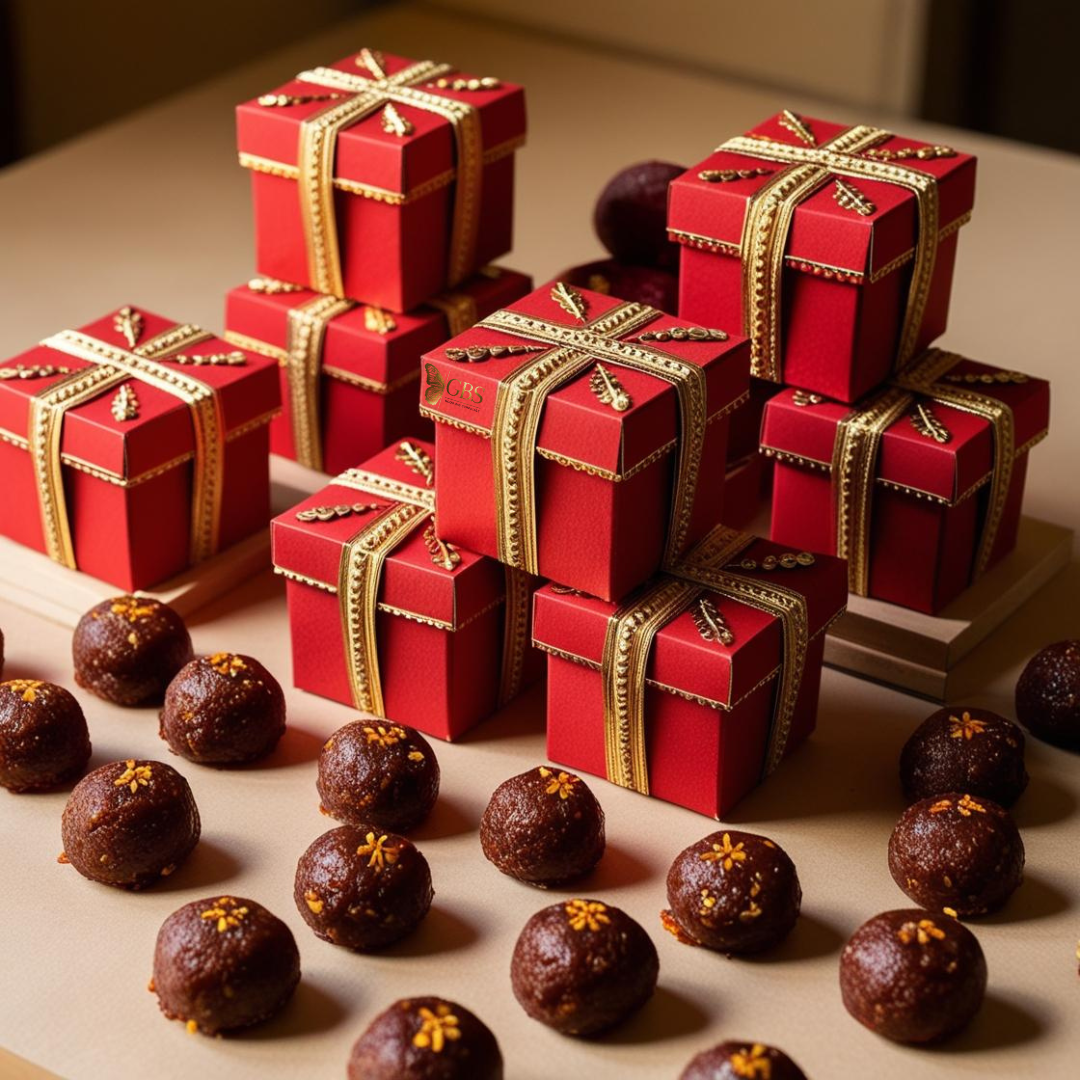 Crimson Luxe Mithai Cubes