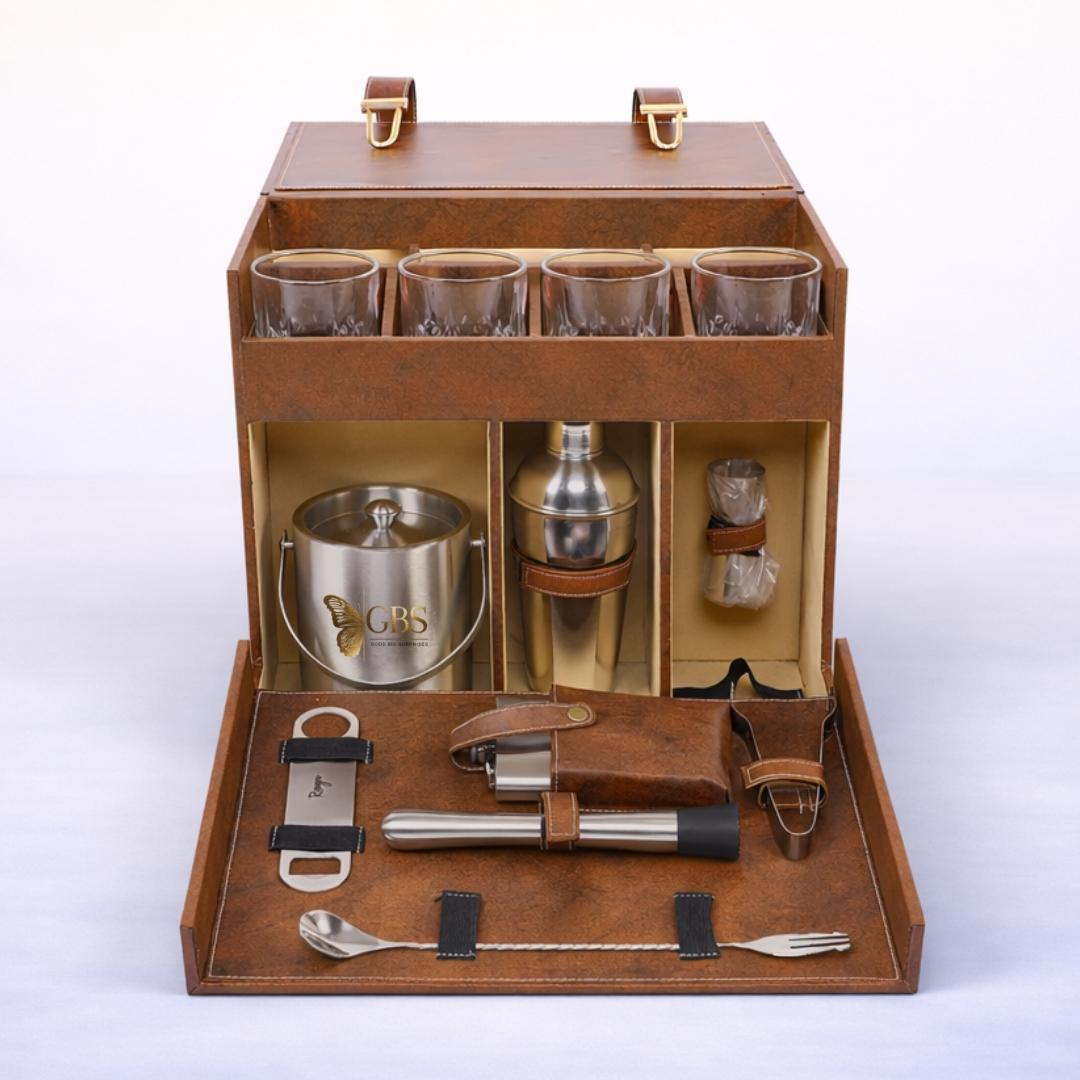 The Viceroy Multi-Utility Bar Trunk (Antique Brown)