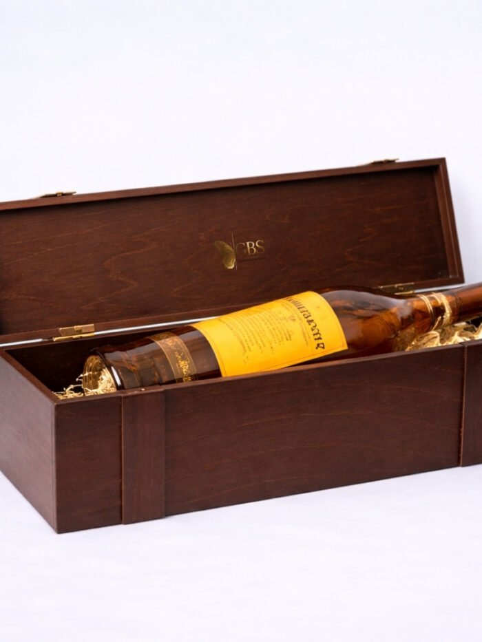 The Heritage Mahogany Single Bottle Casket