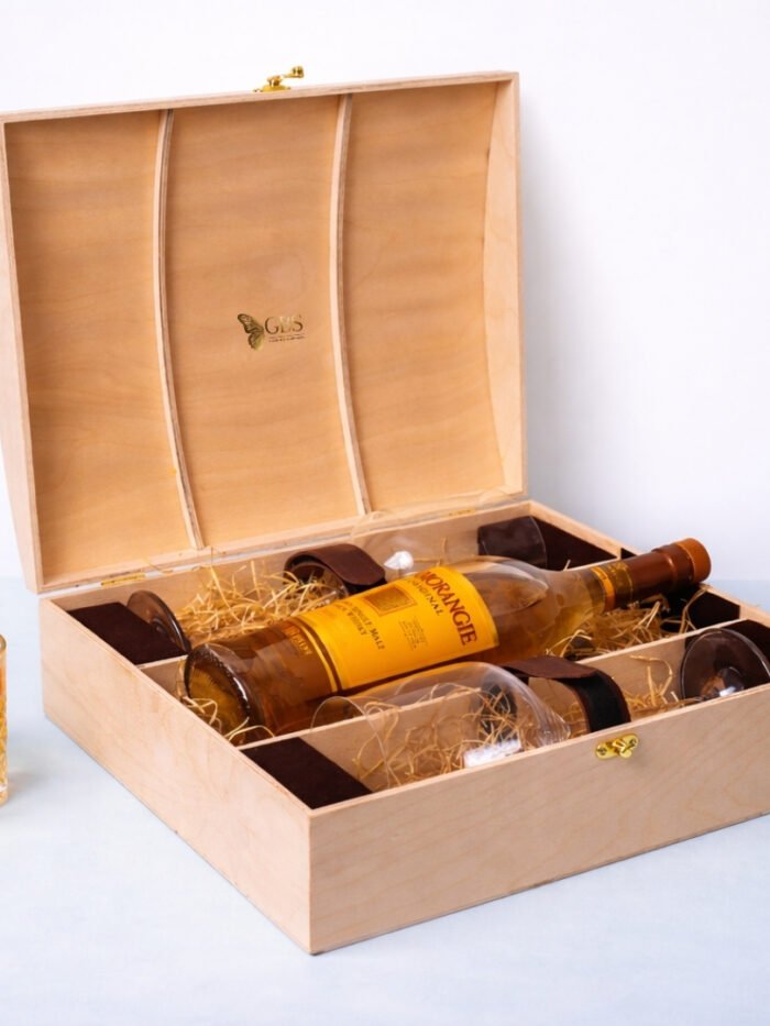 Premium Wooden Whiskey Chest