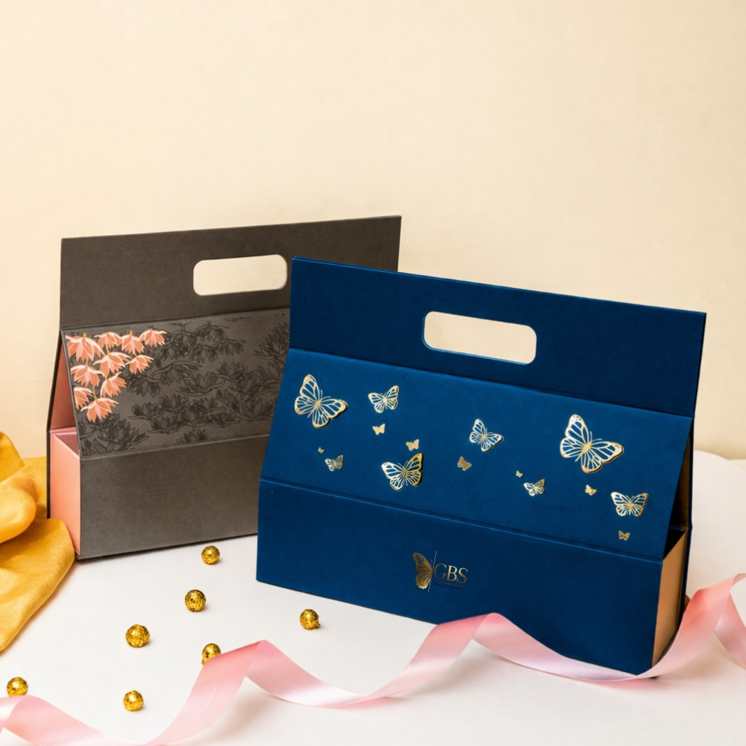 Royal Blue & Gold Butterfly Hamper