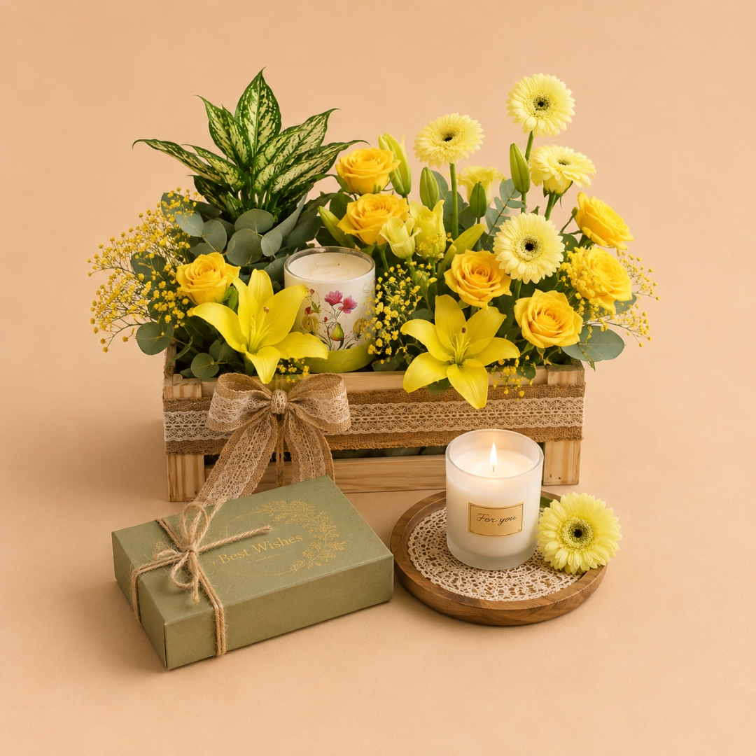 Floral Garden Crate