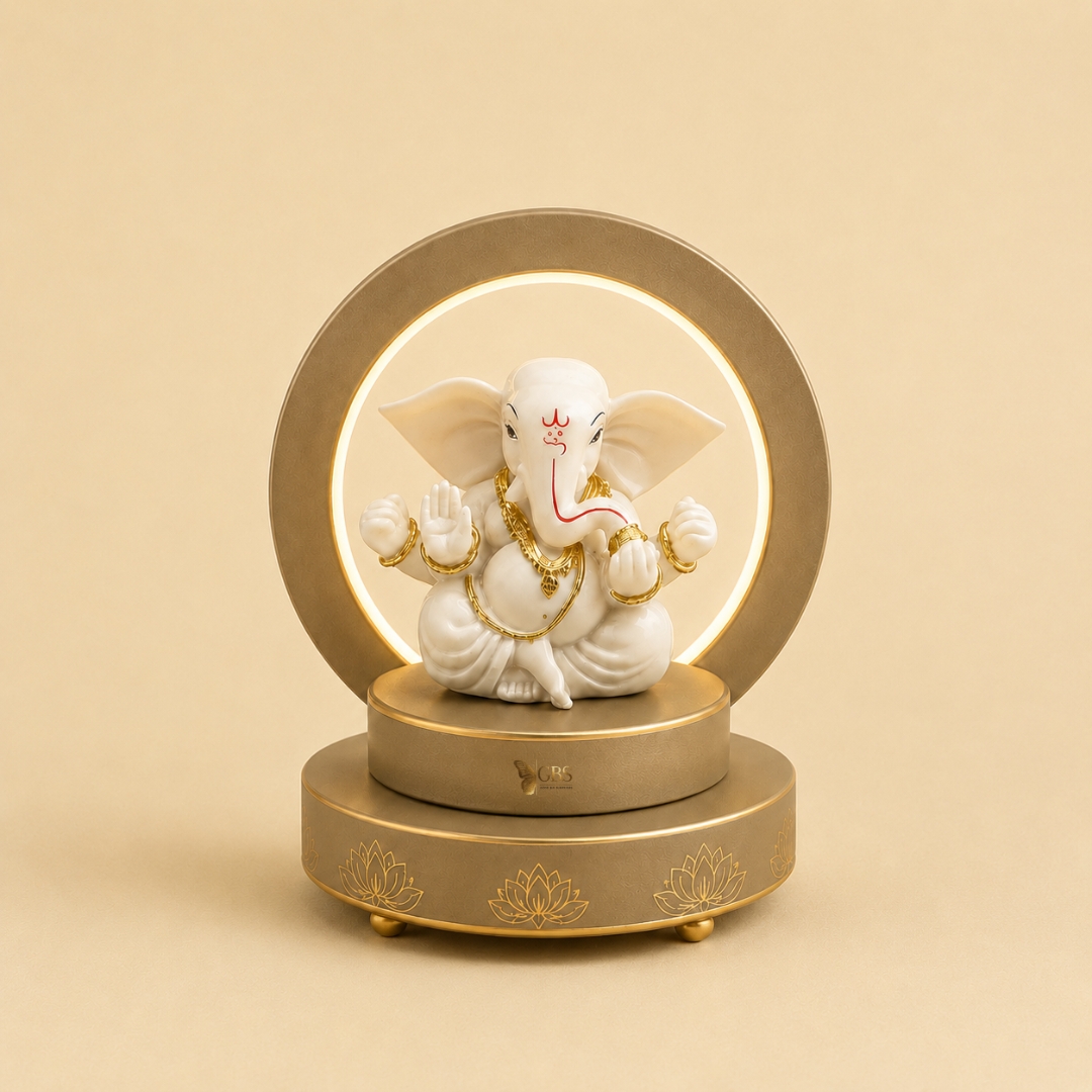 Divine Glow Ganesha LED Decor Idol