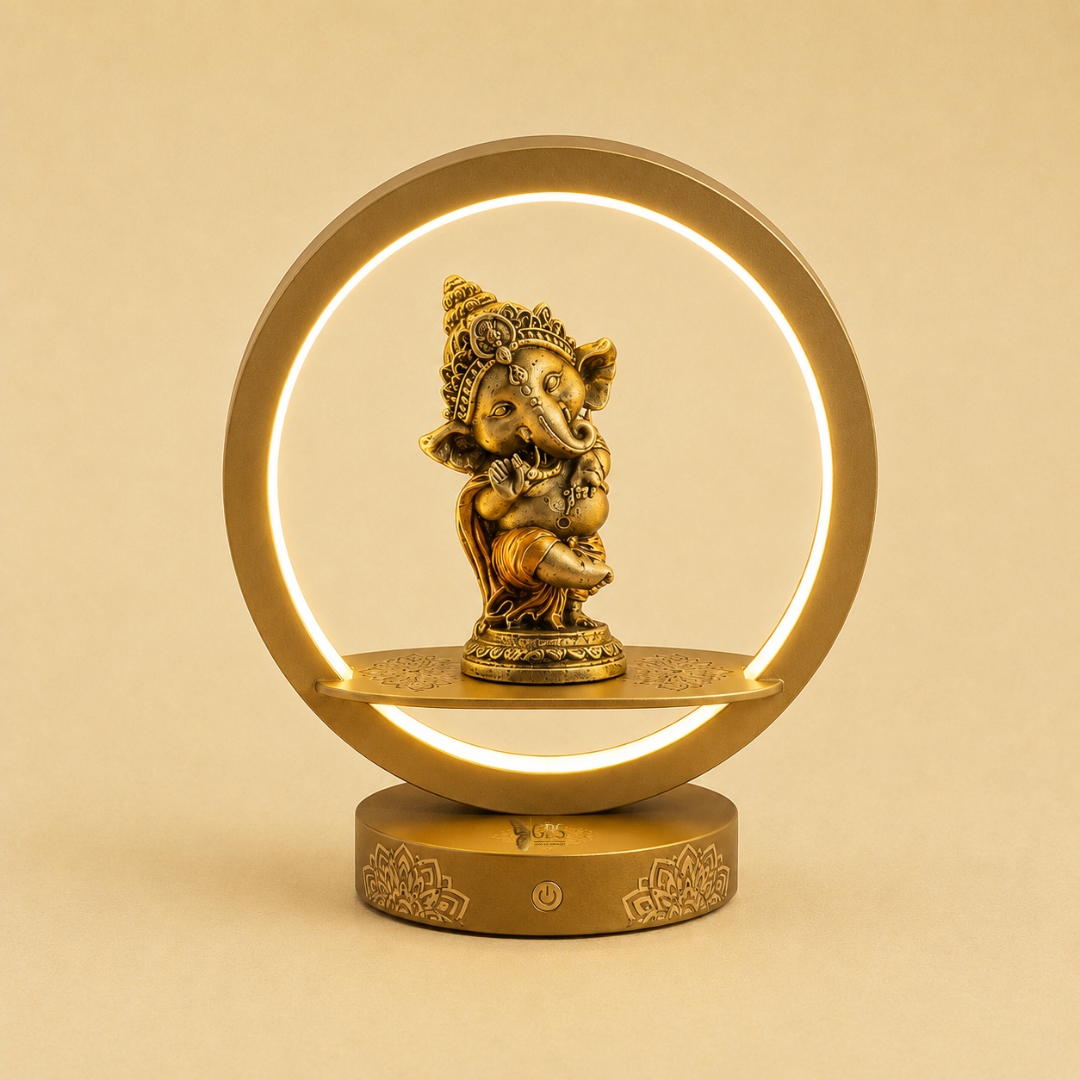 Divine Ganesha LED Halo Lamp